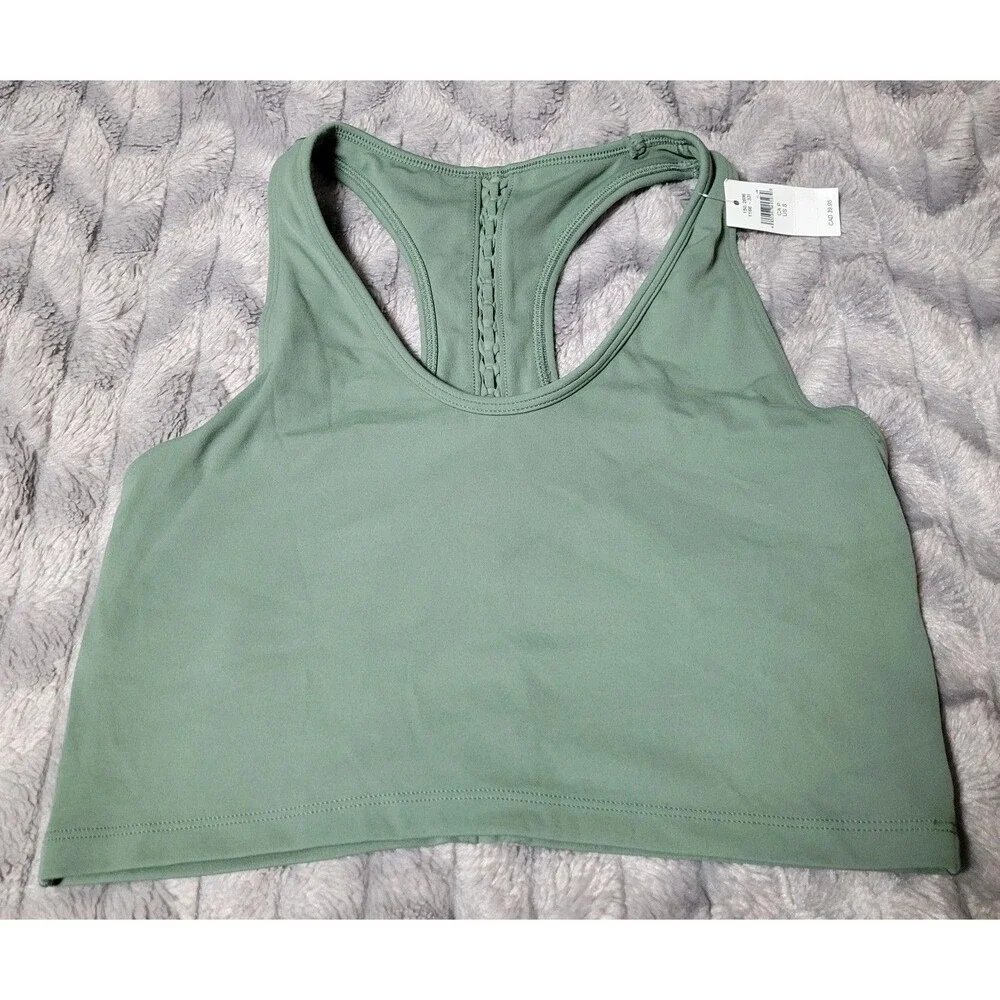 Aerie Offline Womens S Green Racer Back Lined Sports Style Bra NWT